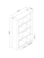 Dark Bronx Oak Effect Extending Shelving Unit - Image 8 of 10
