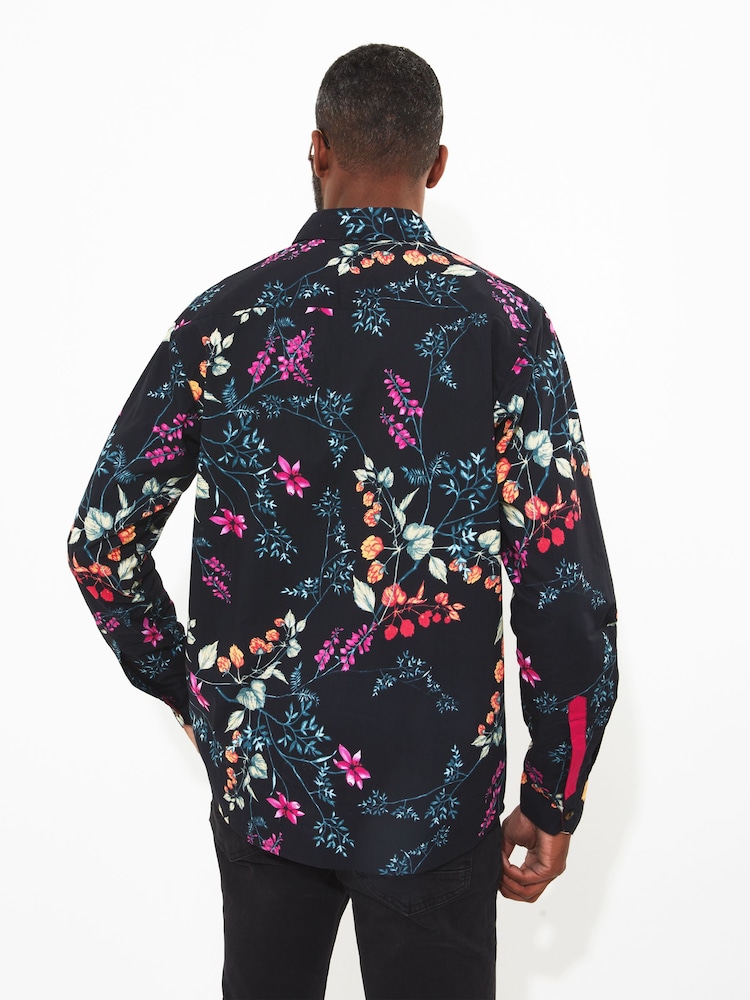 Joe Browns Black Pop of Colour Shirt - Image 2 of 5