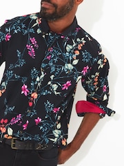 Joe Browns Black Pop of Colour Shirt - Image 4 of 5
