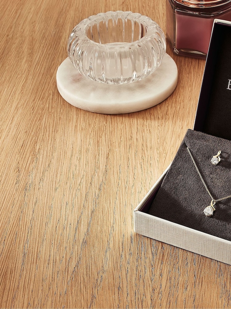 Beaverbrooks 9ct Cubic Zirconia Pendant & Earrings Set - Image 2 of 4