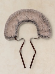 White Stuff Brown Faux Fur Collar Scarve - Image 3 of 4