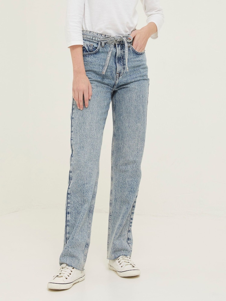 FatFace Blue Dalston Straight Jeans - Image 1 of 5 FatFace Blue Dalston Straight Jeans - Image 1 of 5