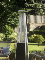 Pacific Black Garden Quadrilateral Outdoor Patio Heater - Image 1 of 5