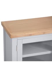 K Interiors Grey Oak Windsor Solid Wood Standard TV Unit - Image 4 of 6