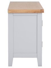 K Interiors Grey Oak Windsor Solid Wood Standard TV Unit - Image 6 of 6