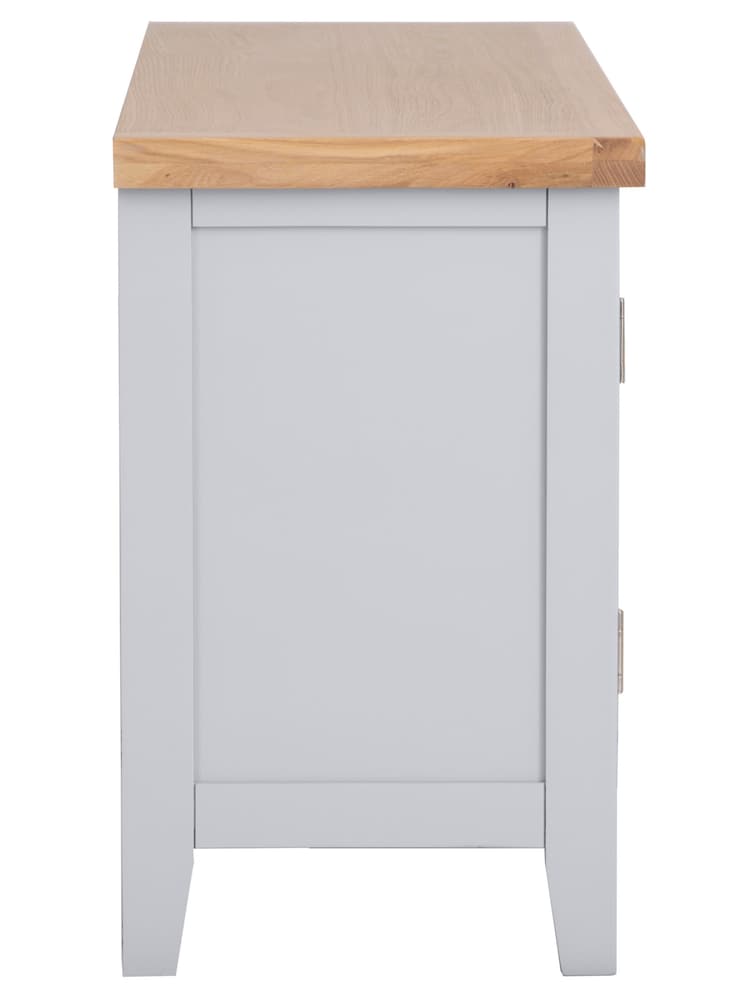 K Interiors Grey Oak Windsor Solid Wood Standard TV Unit - Image 6 of 6