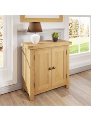 K Interiors Oak Canterbury Solid Wood Cupboard - Image 1 of 6