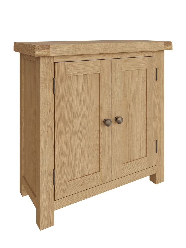 K Interiors Oak Canterbury Solid Wood Cupboard - Image 2 of 6