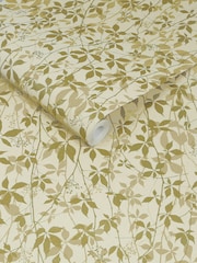 Clarissa Hulse Buttermilk  Gold Virginia Creeper A4 Wallpaper Sample - Image 3 of 3
