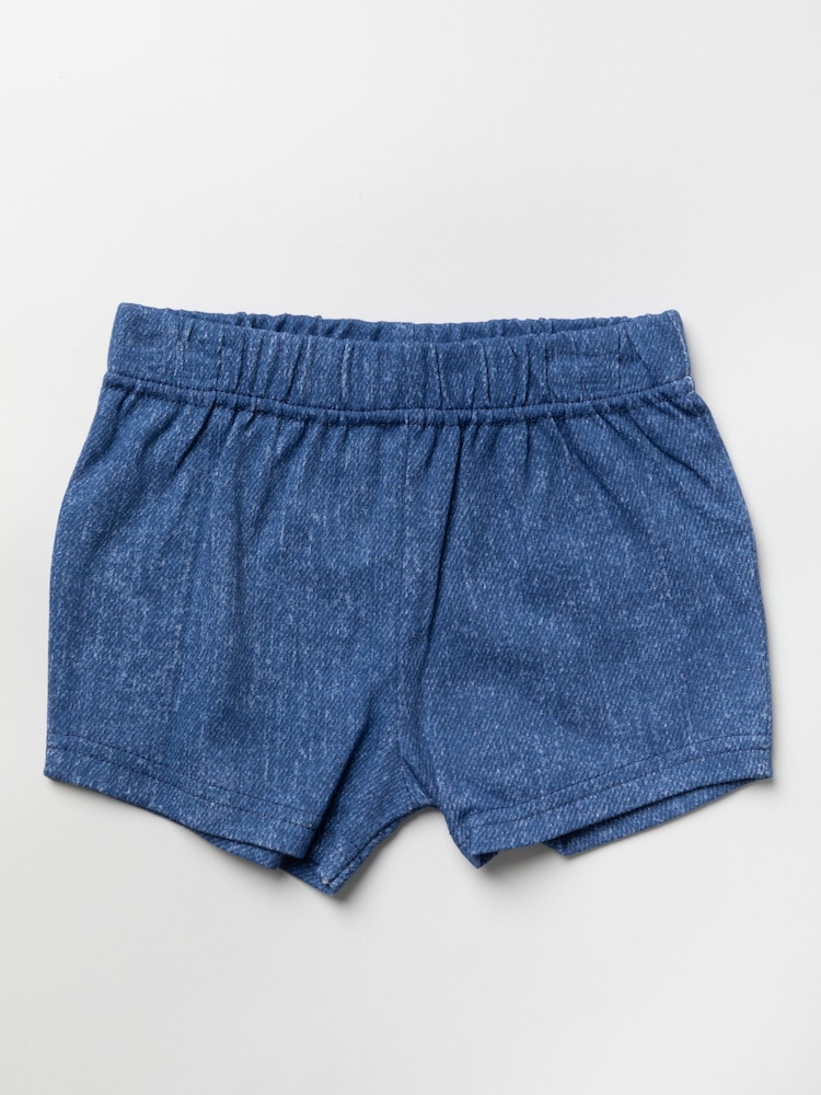 Lily & Jack Blue Cotton Blend T-Shirt and Shorts Set - Image 3 of 3