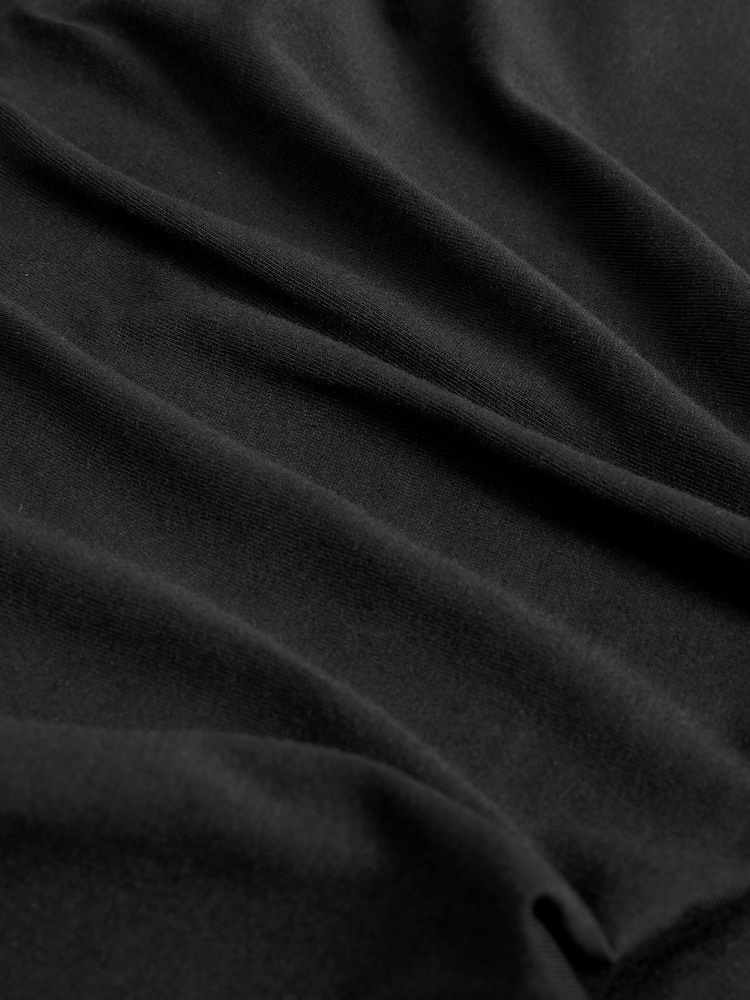 Black The Everyday Crew Neck Cotton Rich Short Sleeve T-Shirt - Image 6 of 6