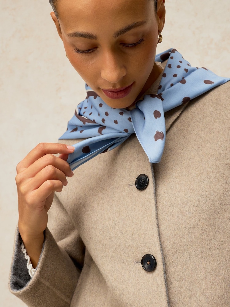 Синій - White Stuff Millie Square Scarf - Image 1 of 5