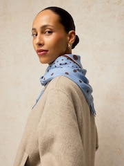 Синій - White Stuff Millie Square Scarf - Image 2 of 5