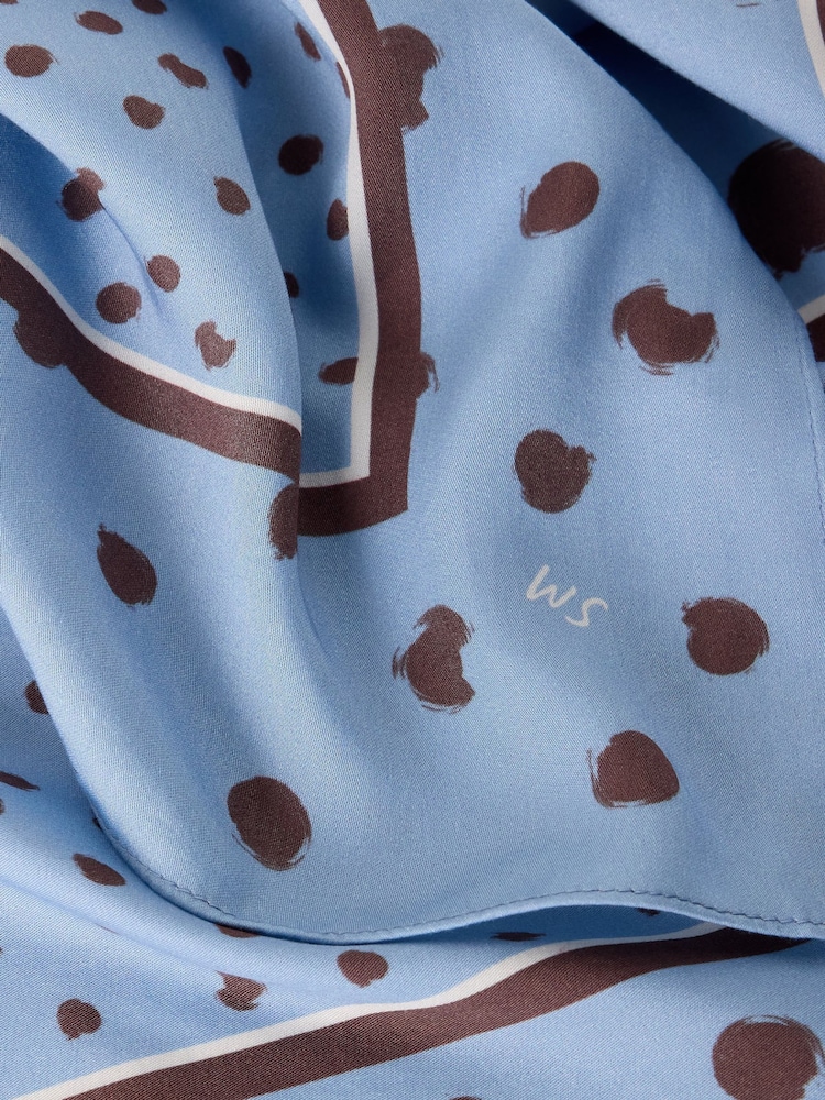 Синій - White Stuff Millie Square Scarf - Image 5 of 5
