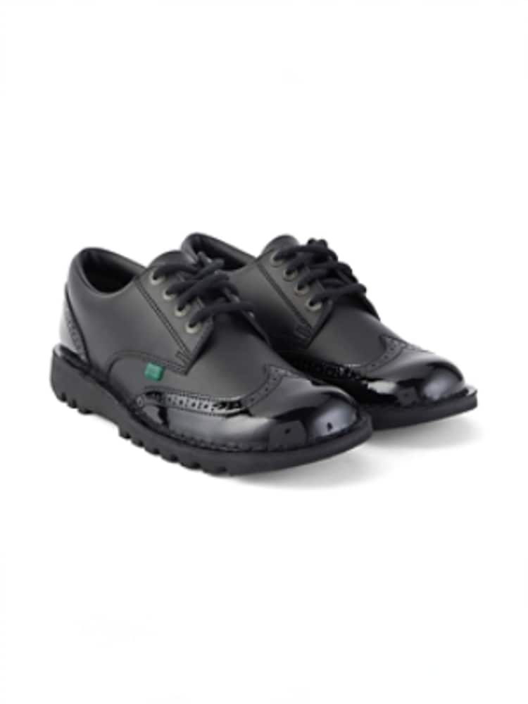 Kickers Black Lo Classic Brogues - Image 1 of 9