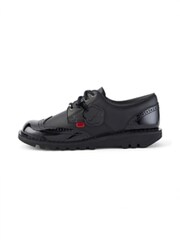 Kickers Black Lo Classic Brogues - Image 3 of 9