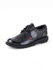Kickers Black Lo Classic Brogues - Image 4 of 9