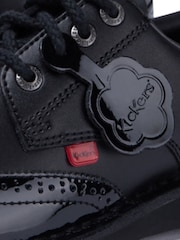 Kickers Black Lo Classic Brogues - Image 9 of 9