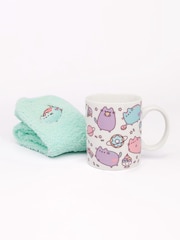 Vanilla Underground Green Pusheen Green Mug and Sock Set - Image 1 of 5