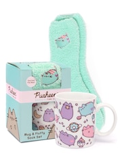 Vanilla Underground Green Pusheen Green Mug and Sock Set - Image 2 of 5