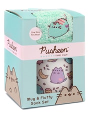 Vanilla Underground Green Pusheen Green Mug and Sock Set - Image 3 of 5