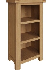K Interiors Oak Canterbury Solid Wood Narrow Bookcase - Image 2 of 6