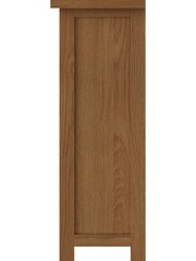 K Interiors Oak Canterbury Solid Wood Narrow Bookcase - Image 4 of 6