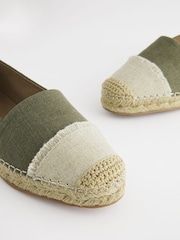 Kaki zelena - Espadrile s kapo Forever Comfort® - Slika 1 iz 3