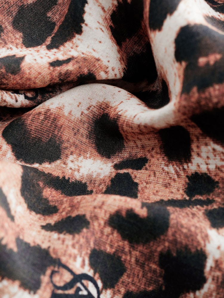 Victoria's Secret Animal Print Modal Leopard Midi Beach Dress - Image 4 of 4