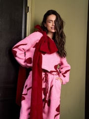 Jim Jam the Label Pink Borg Bow Lounge Set - Image 2 of 6