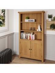 K Interiors Oak Canterbury Solid Wood Large Bookcase - Image 1 of 6