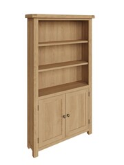 K Interiors Oak Canterbury Solid Wood Large Bookcase - Image 2 of 6