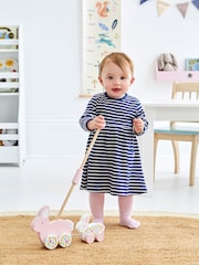 JoJo Maman Bébé Bunny Wooden Push-Along Toy - Image 1 of 3