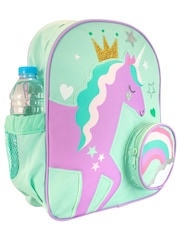 Harry Bear Green Unicorn Animal Print Backpack - Image 3 of 5