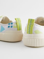 Neutral Fluro Print Touch Fastening Bumptoe Shoes - Image 3 of 5