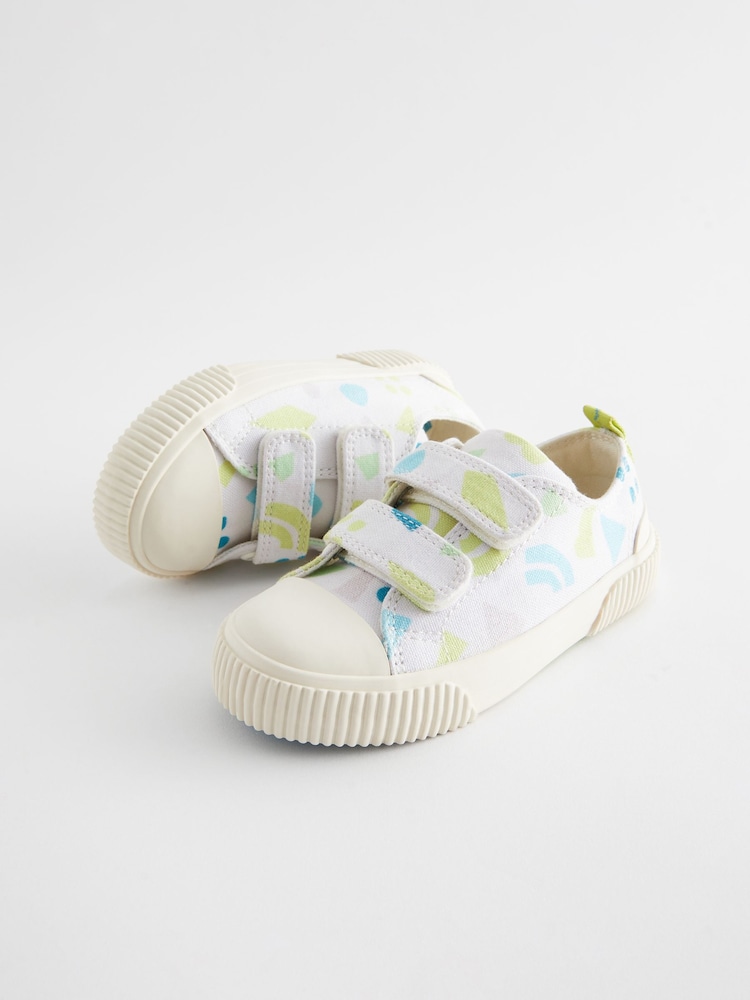 Neutral Fluro Print Touch Fastening Bumptoe Shoes - Image 5 of 5