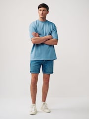 Mid Blue Summer Weight Denim Shorts - Image 2 of 8