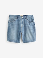 Mid Blue Summer Weight Denim Shorts - Image 5 of 8