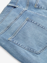 Mid Blue Summer Weight Denim Shorts - Image 7 of 8