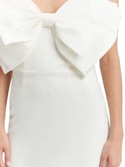 Bardot White White Bow Tie Mini Dress - Image 6 of 6