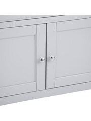 K Interiors Grey Oak Windsor Solid Wood Small Sideboard - Image 5 of 6