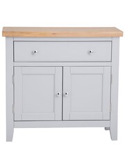 K Interiors Grey Oak Windsor Solid Wood Small Sideboard - Image 6 of 6