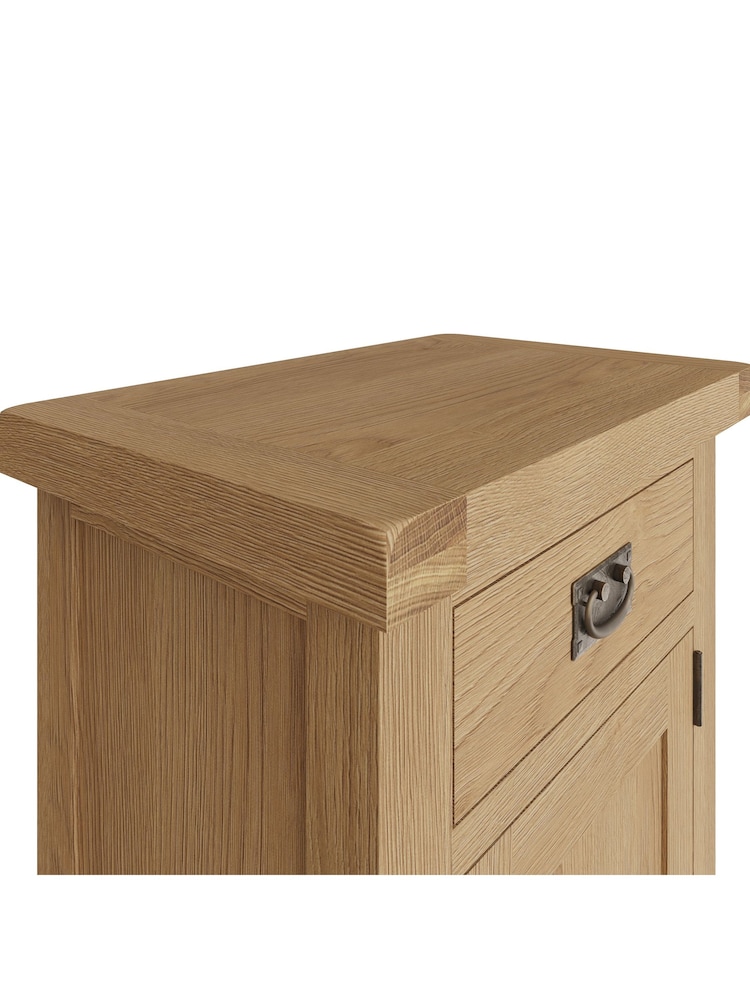 K Interiors Oak Canterbury Solid Wood Small Cupboard - Image 6 of 6