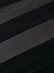 Style Sisters Black Velvet Stripe Cushion - Image 2 of 3