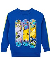 Character Blue Pokémon Long Sleeve Sweatshirt - Image 1 of 5
