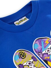 Character Blue Pokémon Long Sleeve Sweatshirt - Image 3 of 5