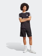 adidas Black Adicolor Classics 3-Stripes 100% Cotton T-Shirt - Image 5 of 7