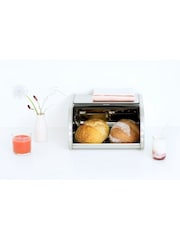 Brabantia White Roll Top Bread Bin Medium - Image 1 of 4