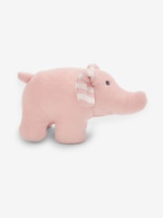 JoJo Maman Bébé Pink Elephant Soft Rattle Toy - Image 2 of 3