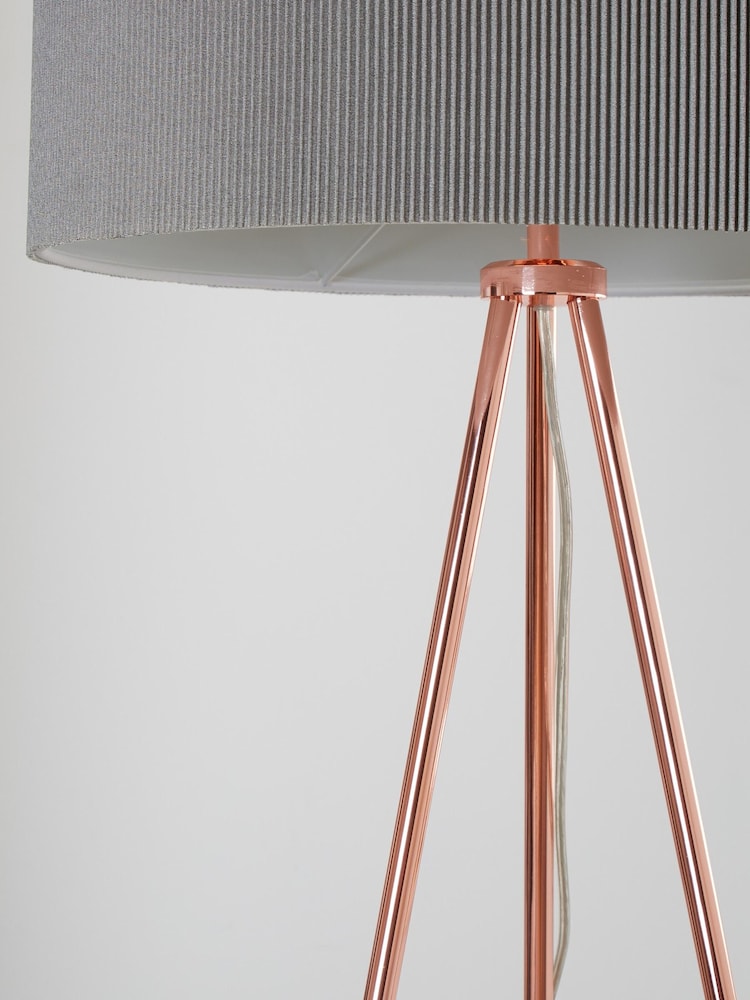 Copper Mila Tripod Floor Lamp - Image 3 of 3